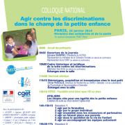 colloque Agir contre les discriminations dans le champ de la petite enfance